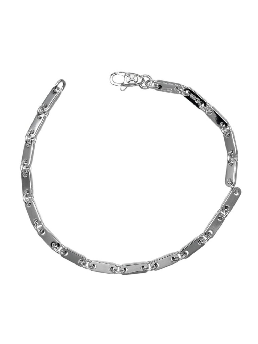 Cartier Figaro 17.3 18k White Gold Bracelet